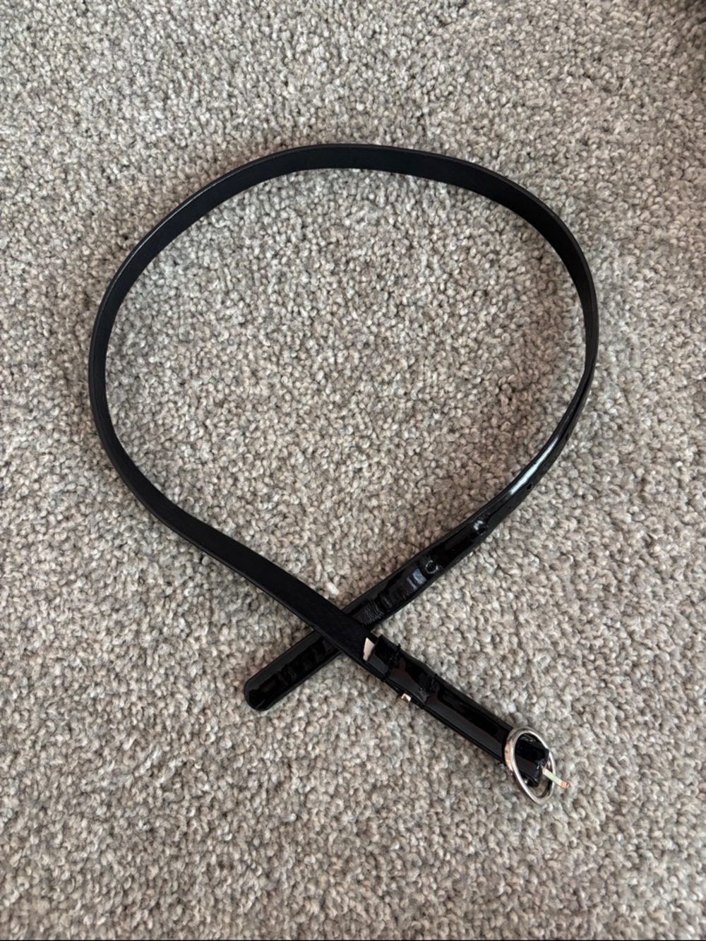 Thin black belt